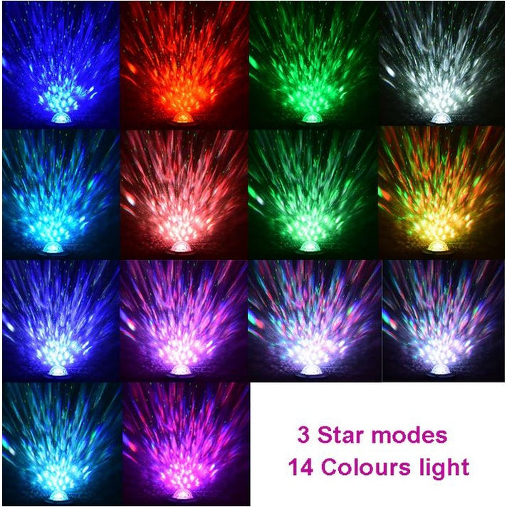 LED Galaxy Light Projector with Bluetooth Speaker - Night Light & Projector